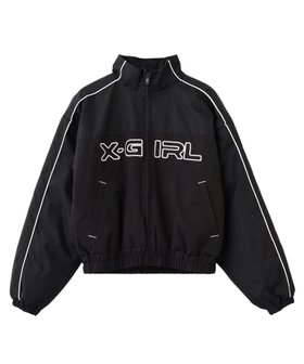 【エックスガール/X-girl】のX-girl LOGO EMBROIDERY JACKET 大人の最旬トレンドファッション＆コーディネート founy(ファウニー) ファッション Fashion レディースファッション Fashion for Women アウター Coat / Outerwear Collection レディースジャケット・軽アウター Jackets 切替 Switching, Contrast Panel ジャケット Jacket, Outerwear 長袖 Long Sleeve, Full Sleeve バランス Balance, Style Balance フロント Front, Front Design リップ Lip, Lip Motif ルーズ Loose, Oversized 冬 Winter / This Winter A/W・秋冬 Autumn/Winter おすすめ Recommended / Our Picks |ID:prp329100004984914