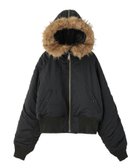 【エックスガール/X-girl】のFAUX FUR HOODED JACKET 大人の最旬トレンドファッション＆コーディネート founy(ファウニー) ファッション Fashion レディースファッション Fashion for Women アウター Coat / Outerwear Collection レディースジャケット・軽アウター Jackets コンパクト Compact, Small Size ジップ Zip, Zipper ジャケット Jacket, Outerwear 長袖 Long Sleeve, Full Sleeve 防寒 Cold Protection, Winter-Ready 冬 Winter / This Winter thumbnail BLACK|ID: prp329100004984915 ipo3291000000037341435