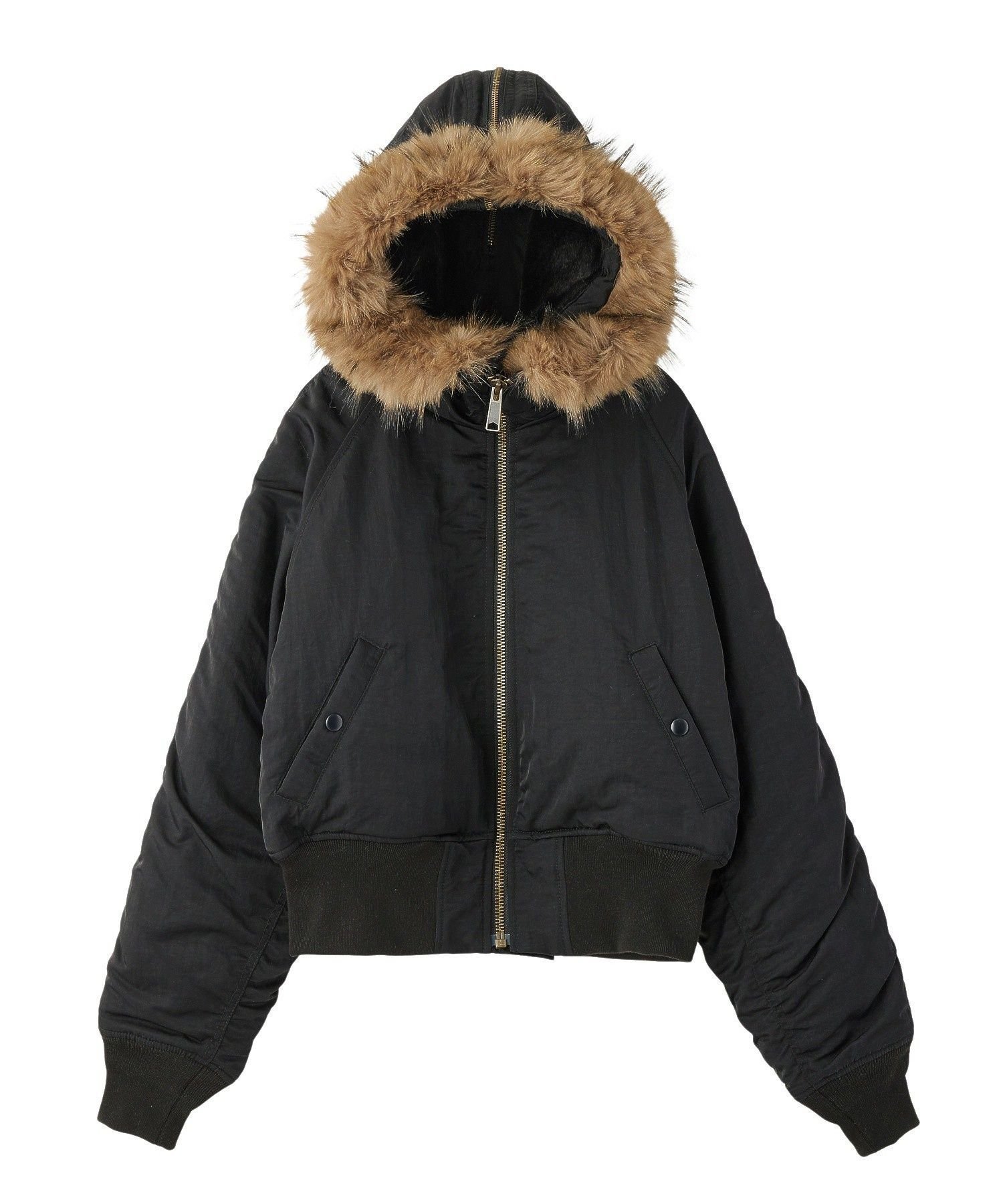 【エックスガール/X-girl】のFAUX FUR HOODED JACKET インテリア・キッズ・メンズ・レディースファッション・服の通販 founy(ファウニー) 　ファッション　Fashion　レディースファッション　Fashion for Women　アウター　Coat / Outerwear Collection　レディースジャケット・軽アウター　Jackets　コンパクト　Compact, Small Size　ジップ　Zip, Zipper　ジャケット　Jacket, Outerwear　長袖　Long Sleeve, Full Sleeve　防寒　Cold Protection, Winter-Ready　冬　Winter / This Winter　BLACK|ID: prp329100004984915 ipo3291000000037341435