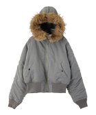 【エックスガール/X-girl】のFAUX FUR HOODED JACKET 大人の最旬トレンドファッション＆コーディネート founy(ファウニー) ファッション Fashion レディースファッション Fashion for Women アウター Coat / Outerwear Collection レディースジャケット・軽アウター Jackets コンパクト Compact, Small Size ジップ Zip, Zipper ジャケット Jacket, Outerwear 長袖 Long Sleeve, Full Sleeve 防寒 Cold Protection, Winter-Ready 冬 Winter / This Winter thumbnail GREY|ID: prp329100004984915 ipo3291000000037341436