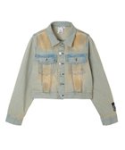 【エックスガール/X-girl】のFADED FACE LABEL COMPACT DENIM JACKET 大人の最旬トレンドファッション＆コーディネート founy(ファウニー) ファッション Fashion レディースファッション Fashion for Women アウター Coat / Outerwear Collection レディースジャケット・軽アウター Jackets オイル Body Oil コンパクト Compact, Small Size ジャケット Jacket, Outerwear セットアップ Set-Up, Coordinated Outfit デニム Denim, Jeans Material トレンド Trend, Trending Now 長袖 Long Sleeve, Full Sleeve ベーシック Basic, Essential おすすめ Recommended / Our Picks thumbnail LtINDIGO|ID: prp329100004984920 ipo3291000000037341452