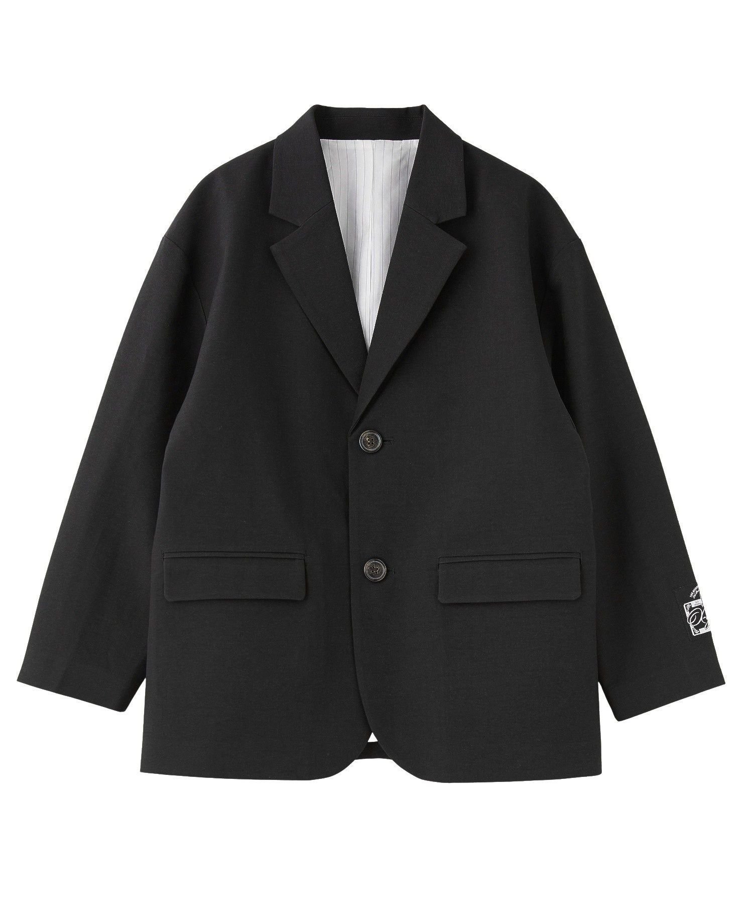 【エックスガール/X-girl】のFACE LABEL TAILORED JACKET 大人の最旬トレンドファッション＆コーディネート founy(ファウニー) 　ファッション　Fashion　レディースファッション　Fashion for Women　アウター　Coat / Outerwear Collection　レディースジャケット・軽アウター　Jackets　シンプル　Simple, Minimal　ストライプ　Stripe, Striped Pattern　デニム　Denim, Jeans Material　トレンド　Trend, Trending Now　定番　Standard, Basic Item　長袖　Long Sleeve, Full Sleeve　バランス　Balance, Style Balance　ミニスカート　Mini Skirt, Short Skirt　無地　Plain, Solid Color　ルーズ　Loose, Oversized　ワンポイント　One Point, Statement Accent　おすすめ　Recommended / Our Picks　 other-1|ID: prp329100004984921 ipo3291000000037341453