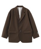 【エックスガール/X-girl】のFACE LABEL TAILORED JACKET 大人の最旬トレンドファッション＆コーディネート founy(ファウニー) ファッション Fashion レディースファッション Fashion for Women アウター Coat / Outerwear Collection レディースジャケット・軽アウター Jackets シンプル Simple, Minimal ストライプ Stripe, Striped Pattern デニム Denim, Jeans Material トレンド Trend, Trending Now 定番 Standard, Basic Item 長袖 Long Sleeve, Full Sleeve バランス Balance, Style Balance ミニスカート Mini Skirt, Short Skirt 無地 Plain, Solid Color ルーズ Loose, Oversized ワンポイント One Point, Statement Accent おすすめ Recommended / Our Picks thumbnail BROWN|ID: prp329100004984921 ipo3291000000037341455