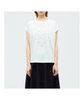 【マーコート/MARcourt】のmizuiro ind フレンチスリーブフリルプルオーバー 大人の最旬トレンドファッション＆コーディネート founy(ファウニー) ファッション Fashion レディースファッション Fashion for Women トップス・カットソー Cut & Sew Tops カジュアルプルオーバー・ニットトップス Pullovers & Knit Tops / Casual Pullovers カットソー Cut and Sewn Top シンプル Simple, Minimal スリーブ Sleeve, Long Sleeve / Short Sleeve フリル Frill, Ruffle フレンチ French, French Style フロント Front, Front Design ポケット Pocket, Pocket Detail エレガント 上品 Elegant 人気 Popular, Best Seller 今季 This Season, Current Season A/W・秋冬 Autumn/Winter |ID:prp329100004984949