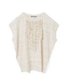 【マーコート/MARcourt】のmizuiro ind フレンチスリーブフリルプルオーバー 大人の最旬トレンドファッション＆コーディネート founy(ファウニー) ファッション Fashion レディースファッション Fashion for Women トップス・カットソー Cut & Sew Tops カジュアルプルオーバー・ニットトップス Pullovers & Knit Tops / Casual Pullovers カットソー Cut and Sewn Top シンプル Simple, Minimal スリーブ Sleeve, Long Sleeve / Short Sleeve フリル Frill, Ruffle フレンチ French, French Style フロント Front, Front Design ポケット Pocket, Pocket Detail エレガント 上品 Elegant 人気 Popular, Best Seller 今季 This Season, Current Season A/W・秋冬 Autumn/Winter thumbnail オートミール|ID: prp329100004984949 ipo3291000000037341634