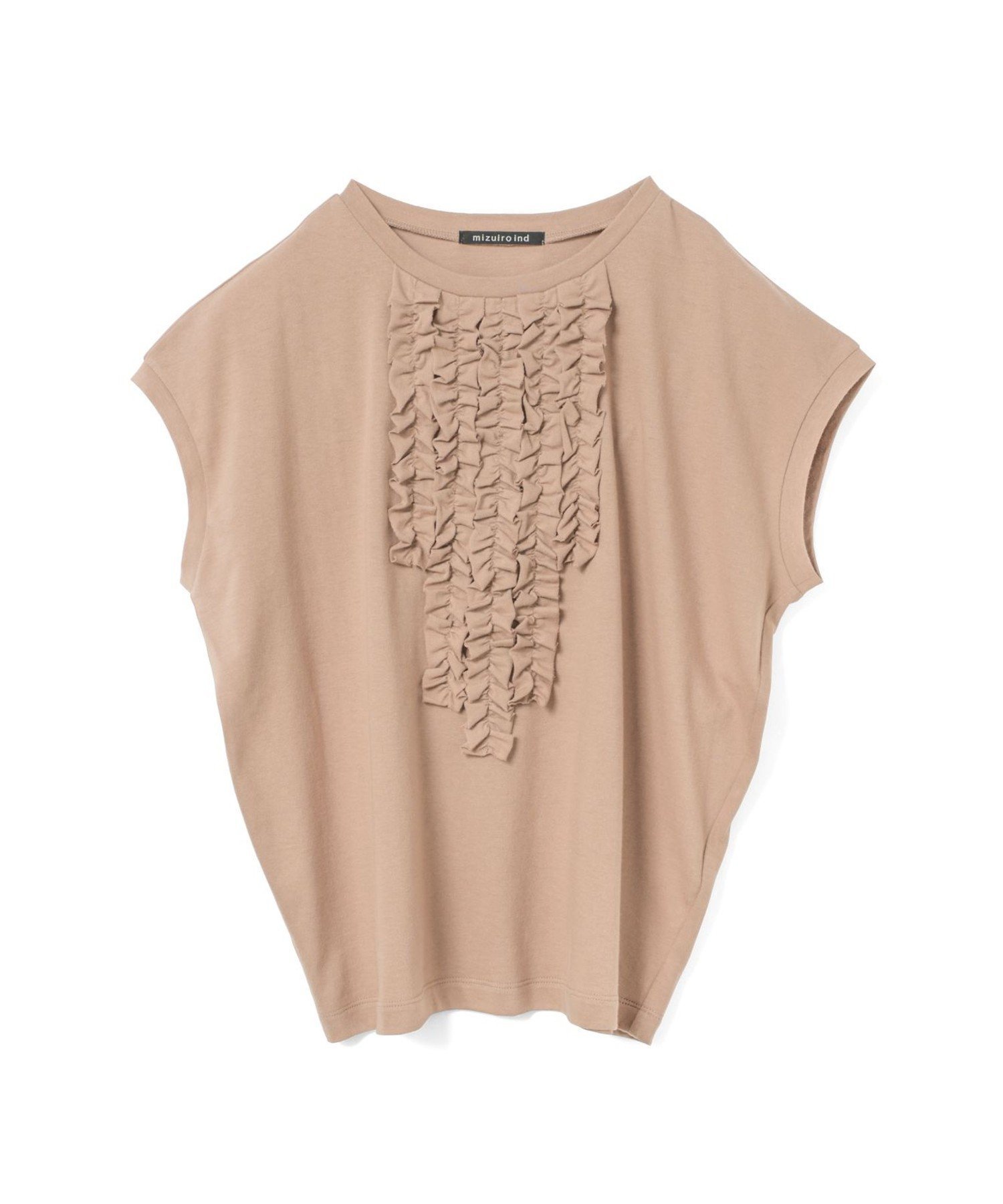【マーコート/MARcourt】のmizuiro ind フレンチスリーブフリルプルオーバー インテリア・キッズ・メンズ・レディースファッション・服の通販 founy(ファウニー) 　ファッション　Fashion　レディースファッション　Fashion for Women　トップス・カットソー　Cut & Sew Tops　カジュアルプルオーバー・ニットトップス　Pullovers & Knit Tops / Casual Pullovers　カットソー　Cut and Sewn Top　シンプル　Simple, Minimal　スリーブ　Sleeve, Long Sleeve / Short Sleeve　フリル　Frill, Ruffle　フレンチ　French, French Style　フロント　Front, Front Design　ポケット　Pocket, Pocket Detail　エレガント 上品　Elegant　人気　Popular, Best Seller　今季　This Season, Current Season　A/W・秋冬　Autumn/Winter　ダークオレンジ|ID: prp329100004984949 ipo3291000000037341636