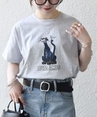 【シップス/SHIPS】の【SHIPS any別注】Collegiate Pacific 洗濯機可能 V ガゼット プリント 刺繍 Tシャツ 大人の最旬トレンドファッション＆コーディネート founy(ファウニー) ファッション Fashion レディースファッション Fashion for Women トップス・カットソー Cut & Sew Tops シャツ・ブラウス・オフィスカジュアル Elegant Blouses & Button-Ups ロングTシャツ・Tシャツ Longline T-Shirts & Tees ヴィンテージ Vintage Style キャラクター Character, Licensed Characters 今季 This Season, Current Season 定番 Standard, Basic Item 猫 Cat, Kitty フェルト Felt, Felt Fabric プリント Print, Printed Pattern 別注 Limited Edition, Custom Order モチーフ Motif, Design Theme 2026年 2026 2026春夏・S/S Spring/Summer 2026 SS26 thumbnail ライトグレー|ID: prp329100004984951 ipo3291000000037341645