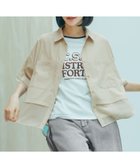 【ニコアンド/niko and】のコタットシアードッキングシャツ 大人の最旬トレンドファッション＆コーディネート founy(ファウニー) ファッション Fashion レディースファッション Fashion for Women トップス・カットソー Cut & Sew Tops シャツ・ブラウス・オフィスカジュアル Elegant Blouses & Button-Ups おすすめ Recommended / Our Picks シアー Sheer, See-Through シンプル Simple, Minimal スラックス Slacks, Dress Pants デニム Denim, Jeans Material ドッキング Docking, Mixed Material ベーシック Basic, Essential ポケット Pocket, Pocket Detail ビジネス 仕事 通勤 Business / Work / Commuting 半袖 Short Sleeve, Half Sleeve thumbnail ベージュ|ID: prp329100004984956 ipo3291000000037341674