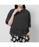 【ニコアンド/niko and】のコタットシアードッキングシャツ 大人の最旬トレンドファッション＆コーディネート founy(ファウニー) ファッション Fashion レディースファッション Fashion for Women トップス・カットソー Cut & Sew Tops シャツ・ブラウス・オフィスカジュアル Elegant Blouses & Button-Ups おすすめ Recommended / Our Picks シアー Sheer, See-Through シンプル Simple, Minimal スラックス Slacks, Dress Pants デニム Denim, Jeans Material ドッキング Docking, Mixed Material ベーシック Basic, Essential ポケット Pocket, Pocket Detail ビジネス 仕事 通勤 Business / Work / Commuting 半袖 Short Sleeve, Half Sleeve thumbnail ブラック|ID: prp329100004984956 ipo3291000000037341675
