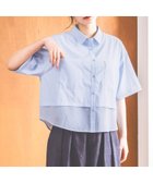 【ニコアンド/niko and】のコタットシアードッキングシャツ 大人の最旬トレンドファッション＆コーディネート founy(ファウニー) ファッション Fashion レディースファッション Fashion for Women トップス・カットソー Cut & Sew Tops シャツ・ブラウス・オフィスカジュアル Elegant Blouses & Button-Ups おすすめ Recommended / Our Picks シアー Sheer, See-Through シンプル Simple, Minimal スラックス Slacks, Dress Pants デニム Denim, Jeans Material ドッキング Docking, Mixed Material ベーシック Basic, Essential ポケット Pocket, Pocket Detail ビジネス 仕事 通勤 Business / Work / Commuting 半袖 Short Sleeve, Half Sleeve thumbnail ライトブルー|ID: prp329100004984956 ipo3291000000037341676
