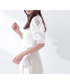 【ナチュラル ビューティー ベーシック/NATURAL BEAUTY BASIC】のシアーツイストスリーブニット 大人の最旬トレンドファッション＆コーディネート founy(ファウニー) ファッション Fashion レディースファッション Fashion for Women トップス・カットソー Cut & Sew Tops ニット Knit Tops & Sweaters シアー Sheer, See-Through シンプル Simple, Minimal スリーブ Sleeve, Long Sleeve / Short Sleeve トレンド Trend, Trending Now フェミニン Feminine, Girly 夏 Summer 春 Spring S/S・春夏 SS, Spring/Summer, Warm Season thumbnail オフホワイト1|ID: prp329100004984958 ipo3291000000037341685