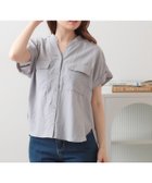 【インデックス/INDEX】の【接触冷感】ダブルポケットスキッパーブラウス《吸水速乾/防シワ/洗濯機OK/S~3L/7col》 大人の最旬トレンドファッション＆コーディネート founy(ファウニー) ファッション Fashion レディースファッション Fashion for Women トップス・カットソー Cut & Sew Tops シャツ・ブラウス・オフィスカジュアル Elegant Blouses & Button-Ups 吸水 Absorbent, Quick-Dry スキッパー Skipper, Open Collar スマート Smart, Elegant ダブル Double, Double-Breasted デコルテ Décolleté, Neckline トレンド Trend, Trending Now フロント Front, Front Design ポケット Pocket, Pocket Detail ミックス Mix, Mixed Style リラックス Relax, Relaxed Fit 旅行 Travel エレガント 上品 Elegant thumbnail サックスブルー|ID: prp329100004984964 ipo3291000000037341712