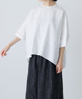 【かぐれ/kagure / URBAN RESEARCH】のリネンクルーネック半袖シャツ 大人の最旬トレンドファッション＆コーディネート founy(ファウニー) ファッション Fashion レディースファッション Fashion for Women トップス・カットソー Cut & Sew Tops シャツ・ブラウス・オフィスカジュアル Elegant Blouses & Button-Ups インナー Innerwear コンパクト Compact, Small Size シンプル Simple, Minimal スリット Slit, Slit Detail バランス Balance, Style Balance フランス France, French 半袖 Short Sleeve, Half Sleeve S/S・春夏 SS, Spring/Summer, Warm Season おすすめ Recommended / Our Picks 夏 Summer 2026年 2026 2026春夏・S/S Spring/Summer 2026 SS26 |ID:prp329100004984965