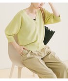 【アイテムズアーバンリサーチ/ITEMS URBAN RESEARCH】のVネックハーフスリーブニットカーディガン イエロー系その他|ID: prp329100004984971 ipo3291000000037373650