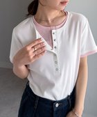 【ラナン/Ranan】のRanan/レイヤードヘンリーネックTシャツ 大人の最旬トレンドファッション＆コーディネート founy(ファウニー) ファッション Fashion レディースファッション Fashion for Women トップス・カットソー Cut & Sew Tops シャツ・ブラウス・オフィスカジュアル Elegant Blouses & Button-Ups ロングTシャツ・Tシャツ Longline T-Shirts & Tees インナー Innerwear スラックス Slacks, Dress Pants デニム Denim, Jeans Material ポケット Pocket, Pocket Detail 半袖 Short Sleeve, Half Sleeve ミドル Middle Length, Mid Height リラックス Relax, Relaxed Fit ワンポイント One Point, Statement Accent thumbnail WHK|ID: prp329100004984996 ipo3291000000037341901