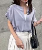 【ラナン/Ranan】のRanan/前後2WAYハーフジップブラウス 大人の最旬トレンドファッション＆コーディネート founy(ファウニー) ファッション Fashion レディースファッション Fashion for Women トップス・カットソー Cut & Sew Tops シャツ・ブラウス・オフィスカジュアル Elegant Blouses & Button-Ups おすすめ Recommended / Our Picks キャミソール Camisole, Spaghetti Strap Top ジップ Zip, Zipper ポケット Pocket, Pocket Detail マーメイド Mermaid, Fishtail Silhouette thumbnail BUGR|ID: prp329100004984997 ipo3291000000037341904