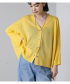 【バブ ブージュルード/Bab Bou Jeloud】の【接触冷感/UVカット】UVサラサラBOXシルエット前後差カーディガン 大人の最旬トレンドファッション＆コーディネート founy(ファウニー) ファッション Fashion レディースファッション Fashion for Women トップス・カットソー Cut & Sew Tops カーディガン・羽織り Layered Style Cardigans カーディガン Cardigan, Knitwear シンプル Simple, Minimal ボックス Boxy, Box Shape リラックス Relax, Relaxed Fit エレガント 上品 Elegant 再入荷 Restock / Back in Stock thumbnail YELLOW|ID: prp329100004985008 ipo3291000000037341954