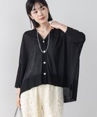 【バブ ブージュルード/Bab Bou Jeloud】の【接触冷感/UVカット】UVサラサラBOXシルエット前後差カーディガン 大人の最旬トレンドファッション＆コーディネート founy(ファウニー) ファッション Fashion レディースファッション Fashion for Women トップス・カットソー Cut & Sew Tops カーディガン・羽織り Layered Style Cardigans カーディガン Cardigan, Knitwear シンプル Simple, Minimal ボックス Boxy, Box Shape リラックス Relax, Relaxed Fit エレガント 上品 Elegant 再入荷 Restock / Back in Stock thumbnail BLACK|ID: prp329100004985008 ipo3291000000037341955