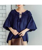 【フリークスストア/FREAK'S STORE】のインドフリルスキッパーブラウス【限定展開】 大人の最旬トレンドファッション＆コーディネート founy(ファウニー) ファッション Fashion レディースファッション Fashion for Women トップス・カットソー Cut & Sew Tops シャツ・ブラウス・オフィスカジュアル Elegant Blouses & Button-Ups 2026年 2026 2026春夏・S/S Spring/Summer 2026 SS26 おすすめ Recommended / Our Picks ギャザー Gathered, Ruffled シアー Sheer, See-Through シンプル Simple, Minimal スキッパー Skipper, Open Collar スリーブ Sleeve, Long Sleeve / Short Sleeve タッセル Tassel, Fringe デニム Denim, Jeans Material フェミニン Feminine, Girly フリル Frill, Ruffle ボトム Bottoms, Lower Wear ワイド Wide, Wide Fit 夏 Summer S/S・春夏 SS, Spring/Summer, Warm Season thumbnail ネイビー|ID: prp329100004985013 ipo3291000000037365952