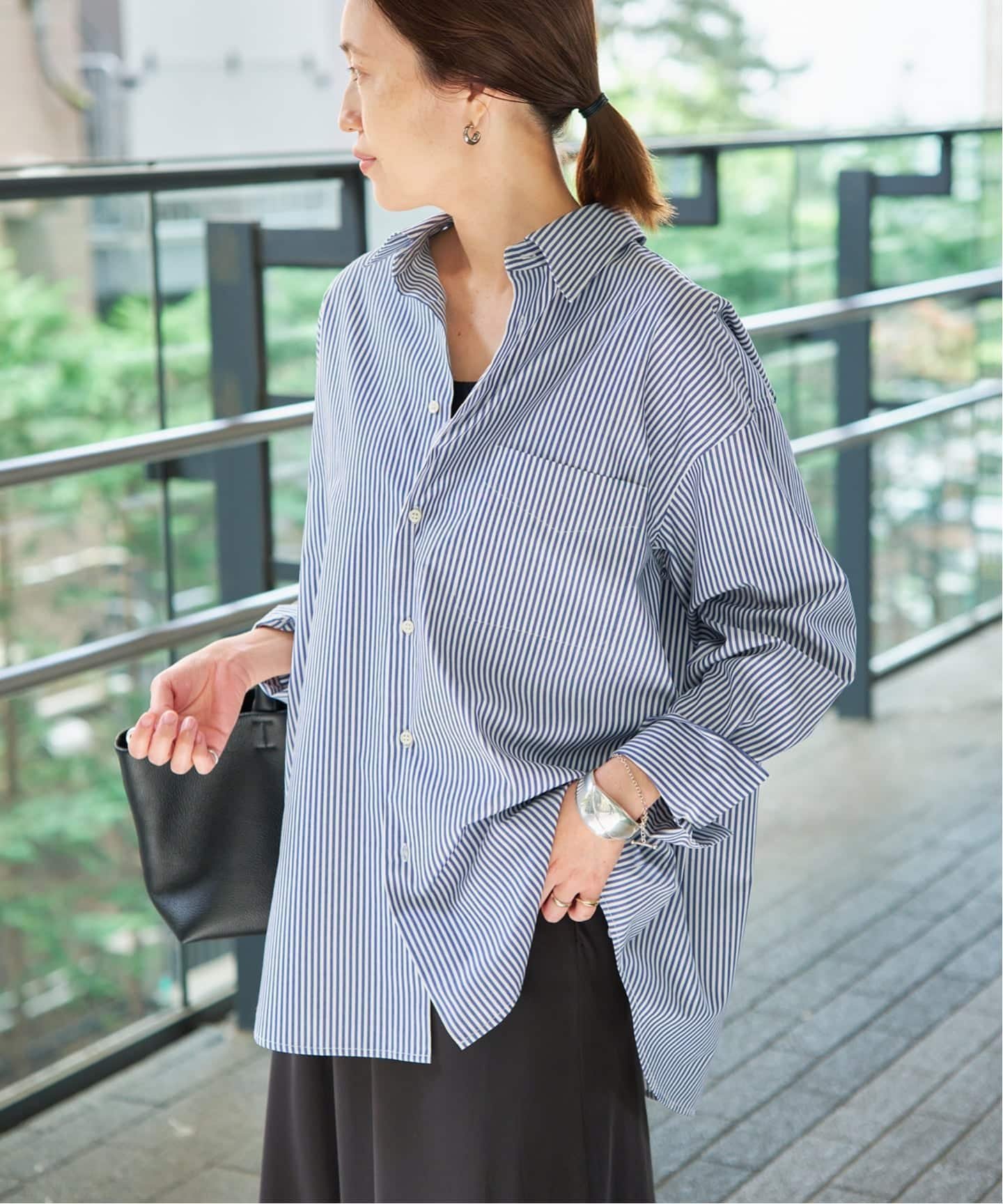 【スローブ イエナ/SLOBE IENA】の《UVカット》ポプリン2WAYシャツ 大人の最旬トレンドファッション＆コーディネート founy(ファウニー) 　ファッション　Fashion　レディースファッション　Fashion for Women　トップス・カットソー　Cut & Sew Tops　シャツ・ブラウス・オフィスカジュアル　Elegant Blouses & Button-Ups　2026年　2026　2026春夏・S/S　Spring/Summer 2026 SS26　カシュクール　Wrap Design　エレガント 上品　Elegant　夏　Summer　春　Spring　S/S・春夏　SS, Spring/Summer, Warm Season　 other-1|ID: prp329100004985014 ipo3291000000037341985