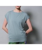 【ジュリエ/Julier】の【定番】ライトプライム バッククロスチュニック 大人の最旬トレンドファッション＆コーディネート founy(ファウニー) ファッション Fashion レディースファッション Fashion for Women トップス・カットソー Cut & Sew Tops コレクション Collection, Seasonal Line シンプル Simple, Minimal ストレッチ Stretch, Stretchy Fabric ドレープ Drape, Draping Fabric 定番 Standard, Basic Item 人気 Popular, Best Seller 半袖 Short Sleeve, Half Sleeve 無地 Plain, Solid Color ヨガ Yoga, Yoga Wear ランニング Running, Running Wear, Activewear, Jogging リラックス Relax, Relaxed Fit ワーク Workwear, Utility Style 夏 Summer エレガント 上品 Elegant thumbnail ミント|ID: prp329100004985025 ipo3291000000037342065
