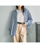 【レプシィム ローリーズファーム/LEPSIM LOWRYS FARM】のサラキレタック長袖シャツ 大人の最旬トレンドファッション＆コーディネート founy(ファウニー) ファッション Fashion レディースファッション Fashion for Women トップス・カットソー Cut & Sew Tops シャツ・ブラウス・オフィスカジュアル Elegant Blouses & Button-Ups おすすめ Recommended / Our Picks シンプル Simple, Minimal フロント Front, Front Design 定番 Standard, Basic Item 長袖 Long Sleeve, Full Sleeve thumbnail ブルーストライプ82|ID: prp329100004985029 ipo3291000000037342104