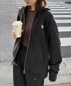 【セットアップセブン/SETUP7】のU.S. POLO ASSN./ワンポイントロゴ ダブルジップパーカー ポロ 大人の最旬トレンドファッション＆コーディネート founy(ファウニー) ファッション Fashion レディースファッション Fashion for Women トップス・カットソー Cut & Sew Tops レディースパーカー・カジュアルフーディー Casual Hoodies & Sweatshirts キャップ Cap, Baseball Cap ショート Short, Short Length シンプル Simple, Minimal スニーカー Sneakers, Trainers スポーツ Sports, Activewear スポーティ Sporty, Casual Athletic ダウン Down, Puffer デニム Denim, Jeans Material パーカー Hoodie, Parka フェイス Face, Facial Design リラックス Relax, Relaxed Fit ロング Long, Long-Length ワンポイント One Point, Statement Accent 再入荷 Restock / Back in Stock thumbnail BLK|ID: prp329100004985045 ipo3291000000037342188