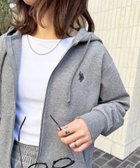 【セットアップセブン/SETUP7】のU.S. POLO ASSN./ワンポイントロゴ ダブルジップパーカー ポロ 大人の最旬トレンドファッション＆コーディネート founy(ファウニー) ファッション Fashion レディースファッション Fashion for Women トップス・カットソー Cut & Sew Tops レディースパーカー・カジュアルフーディー Casual Hoodies & Sweatshirts キャップ Cap, Baseball Cap ショート Short, Short Length シンプル Simple, Minimal スニーカー Sneakers, Trainers スポーツ Sports, Activewear スポーティ Sporty, Casual Athletic ダウン Down, Puffer デニム Denim, Jeans Material パーカー Hoodie, Parka フェイス Face, Facial Design リラックス Relax, Relaxed Fit ロング Long, Long-Length ワンポイント One Point, Statement Accent 再入荷 Restock / Back in Stock thumbnail GRY|ID: prp329100004985045 ipo3291000000037342190