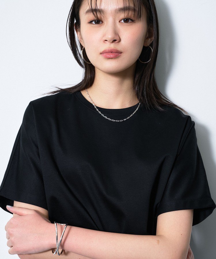 【インディヴィ/INDIVI】の【汗ジミ防止/褒められTシャツ】上品カジュアル!ドルマンTシャツ インテリア・キッズ・メンズ・レディースファッション・服の通販 founy(ファウニー) 　ファッション　Fashion　レディースファッション　Fashion for Women　トップス・カットソー　Cut & Sew Tops　シャツ・ブラウス・オフィスカジュアル　Elegant Blouses & Button-Ups　ロングTシャツ・Tシャツ　Longline T-Shirts & Tees　ストレッチ　Stretch, Stretchy Fabric　スマート　Smart, Elegant　スリット　Slit, Slit Detail　フラット　Flat, Flat Shoes　ワイド　Wide, Wide Fit　夏　Summer　エレガント 上品　Elegant　ブラック|ID: prp329100004985053 ipo3291000000037342234