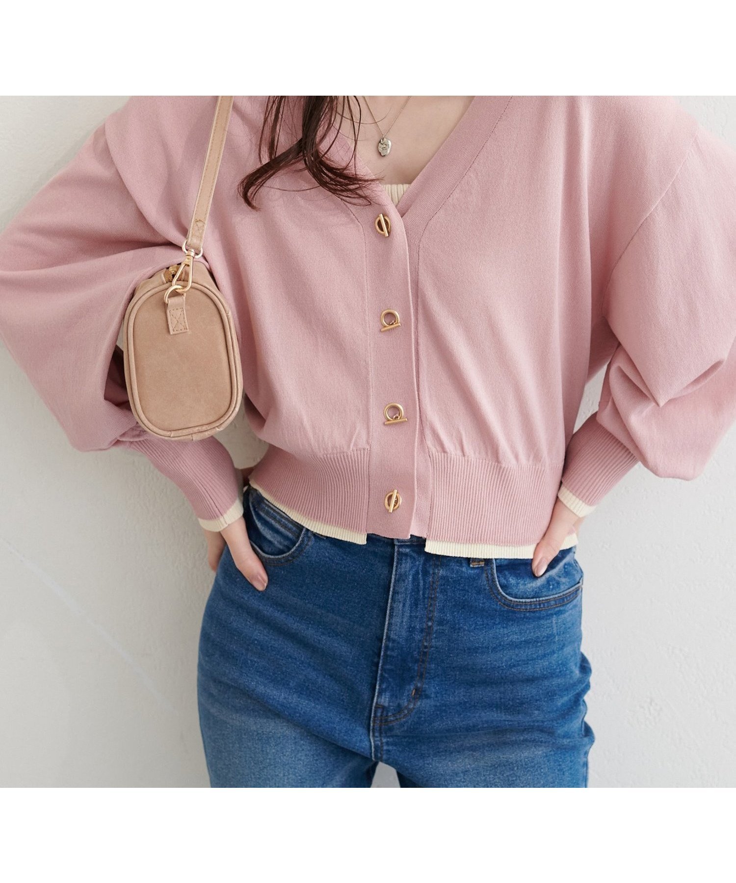 【ナチュラルクチュール/natural couture】の【sherbet line】裾配色ハトメバー釦UVカーディガン インテリア・キッズ・メンズ・レディースファッション・服の通販 founy(ファウニー) 　ファッション　Fashion　レディースファッション　Fashion for Women　トップス・カットソー　Cut & Sew Tops　カーディガン・羽織り　Layered Style Cardigans　インナー　Innerwear　ヴィンテージ　Vintage Style　カーディガン　Cardigan, Knitwear　ギャザー　Gathered, Ruffled　スニーカー　Sneakers, Trainers　タイトスカート　Pencil Skirt, Tight Skirt　デニム　Denim, Jeans Material　ネックレス　Necklace, Pendant Necklace　フロント　Front, Front Design　リラックス　Relax, Relaxed Fit　ロング　Long, Long-Length　再入荷　Restock / Back in Stock　おすすめ　Recommended / Our Picks　夏　Summer　エレガント 上品　Elegant　2026年　2026　2026春夏・S/S　Spring/Summer 2026 SS26　ピンク|ID: prp329100004985060 ipo3291000000037342271