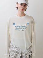 【エミ/emmi】の【New Balance for emmi】グラフィックロングTシャツ 大人の最旬トレンドファッション＆コーディネート founy(ファウニー) ファッション Fashion レディースファッション Fashion for Women トップス・カットソー Cut & Sew Tops シャツ・ブラウス・オフィスカジュアル Elegant Blouses & Button-Ups ロングTシャツ・Tシャツ Longline T-Shirts & Tees おすすめ Recommended / Our Picks グラフィック Graphic, Graphic Design コレクション Collection, Seasonal Line ジャケット Jacket, Outerwear スマート Smart, Elegant フロント Front, Front Design レギンス Leggings, Stretch Pants ロング Long, Long-Length thumbnail WHT[001]|ID: prp329100004985076 ipo3291000000037342344