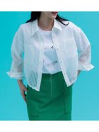 【テチチ/Te chichi】のシアーコードストライプシャツ 大人の最旬トレンドファッション＆コーディネート founy(ファウニー) ファッション Fashion レディースファッション Fashion for Women トップス・カットソー Cut & Sew Tops シャツ・ブラウス・オフィスカジュアル Elegant Blouses & Button-Ups おすすめ Recommended / Our Picks エアリー Airy Texture ストライプ Stripe, Striped Pattern タンク Tank Top, Sleeveless Top デニム Denim, Jeans Material ドローストリング Drawstring, Pull Cord ベーシック Basic, Essential リラックス Relax, Relaxed Fit ワイド Wide, Wide Fit thumbnail オフホワイト|ID: prp329100004985079 ipo3291000000037342356