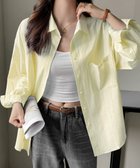 【ミニミニストア/miniministore】のシャツレディースオーバーサイズ長袖シャツ 大人の最旬トレンドファッション＆コーディネート founy(ファウニー) ファッション Fashion レディースファッション Fashion for Women トップス・カットソー Cut & Sew Tops シャツ・ブラウス・オフィスカジュアル Elegant Blouses & Button-Ups イエロー Yellow 春 Spring シンプル Simple, Minimal チェリー Cherry, Cherry Pattern 定番 Standard, Basic Item 長袖 Long Sleeve, Full Sleeve フロント Front, Front Design ベーシック Basic, Essential ポケット Pocket, Pocket Detail 無地 Plain, Solid Color ラベンダー Lavender S/S・春夏 SS, Spring/Summer, Warm Season おすすめ Recommended / Our Picks 夏 Summer thumbnail ライトイエロー|ID: prp329100004985087 ipo3291000000037342411
