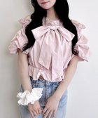 【イング/INGNI】のリボンオフショルバルーンスリーブ/ブラウス 大人の最旬トレンドファッション＆コーディネート founy(ファウニー) ファッション Fashion レディースファッション Fashion for Women トップス・カットソー Cut & Sew Tops シャツ・ブラウス・オフィスカジュアル Elegant Blouses & Button-Ups ガーリー Girly, Feminine Style スマホ Smartphone, Mobile Device スリーブ Sleeve, Long Sleeve / Short Sleeve ダウン Down, Puffer チュール Tulip, Tulip Motif デニム Denim, Jeans Material バルーン Balloon, Balloon Silhouette フェミニン Feminine, Girly リボン Ribbon, Bow レース Lace, Lace Fabric おすすめ Recommended / Our Picks エレガント 上品 Elegant thumbnail ピンク|ID: prp329100004985098 ipo3291000000037342460