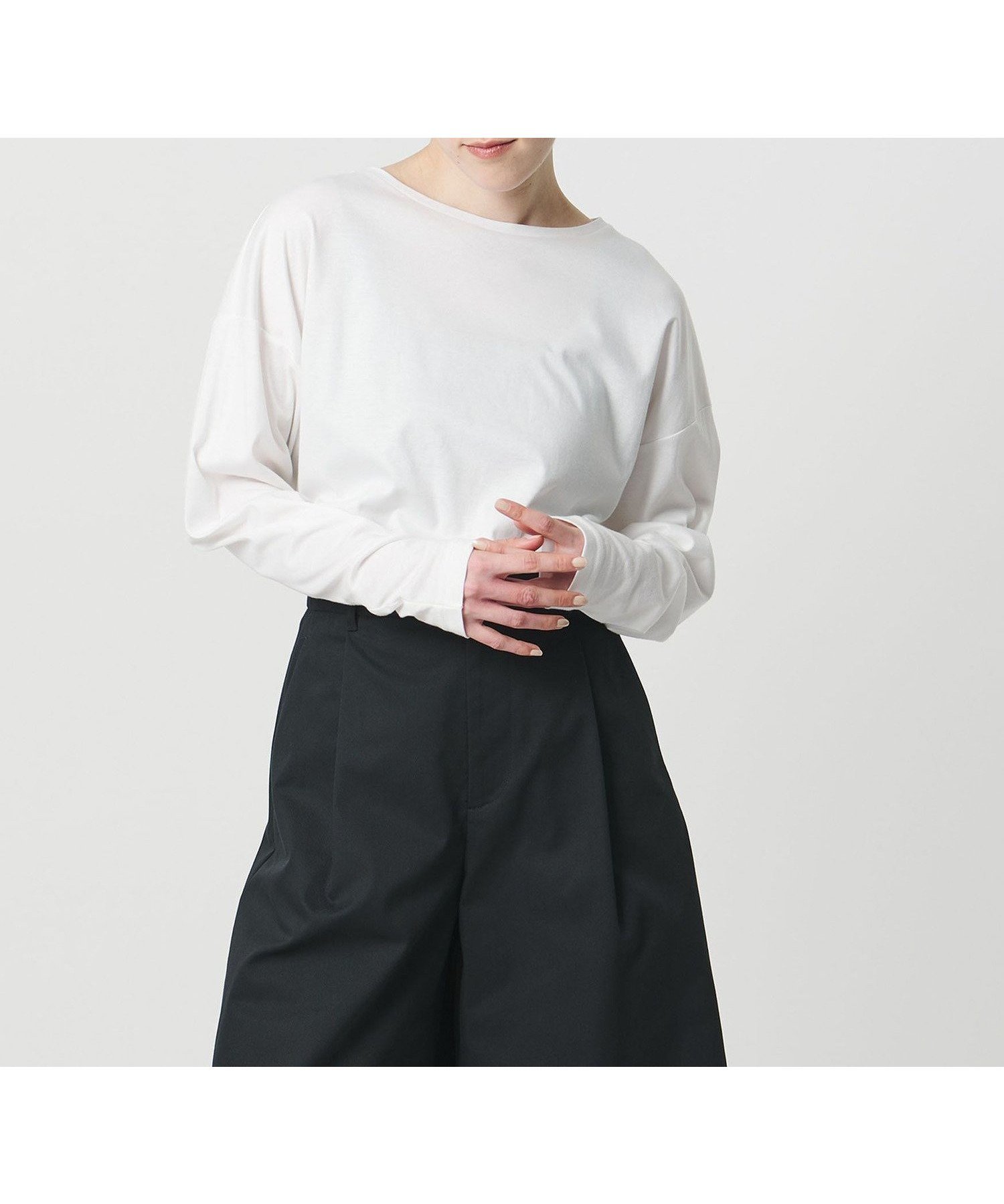 【ビューティ&ユース ユナイテッドアローズ/BEAUTY&YOUTH / UNITED ARROWS】のMARW UNITED ARROWS ロングスリーブ カットソー 汗染み防止 インテリア・キッズ・メンズ・レディースファッション・服の通販 founy(ファウニー) 　ファッション　Fashion　レディースファッション　Fashion for Women　トップス・カットソー　Cut & Sew Tops　カットソー・ベーシックTシャツ　Cut-and-Sewn Tops / Stretch Tees & Basics　インナー　Innerwear　秋　Autumn　カットソー　Cut and Sewn Top　シンプル　Simple, Minimal　ジャケット　Jacket, Outerwear　スリーブ　Sleeve, Long Sleeve / Short Sleeve　人気　Popular, Best Seller　ロング　Long, Long-Length　冬　Winter / This Winter　ビジネス 仕事 通勤　Business / Work / Commuting　WHITE|ID: prp329100004985105 ipo3291000000037342485
