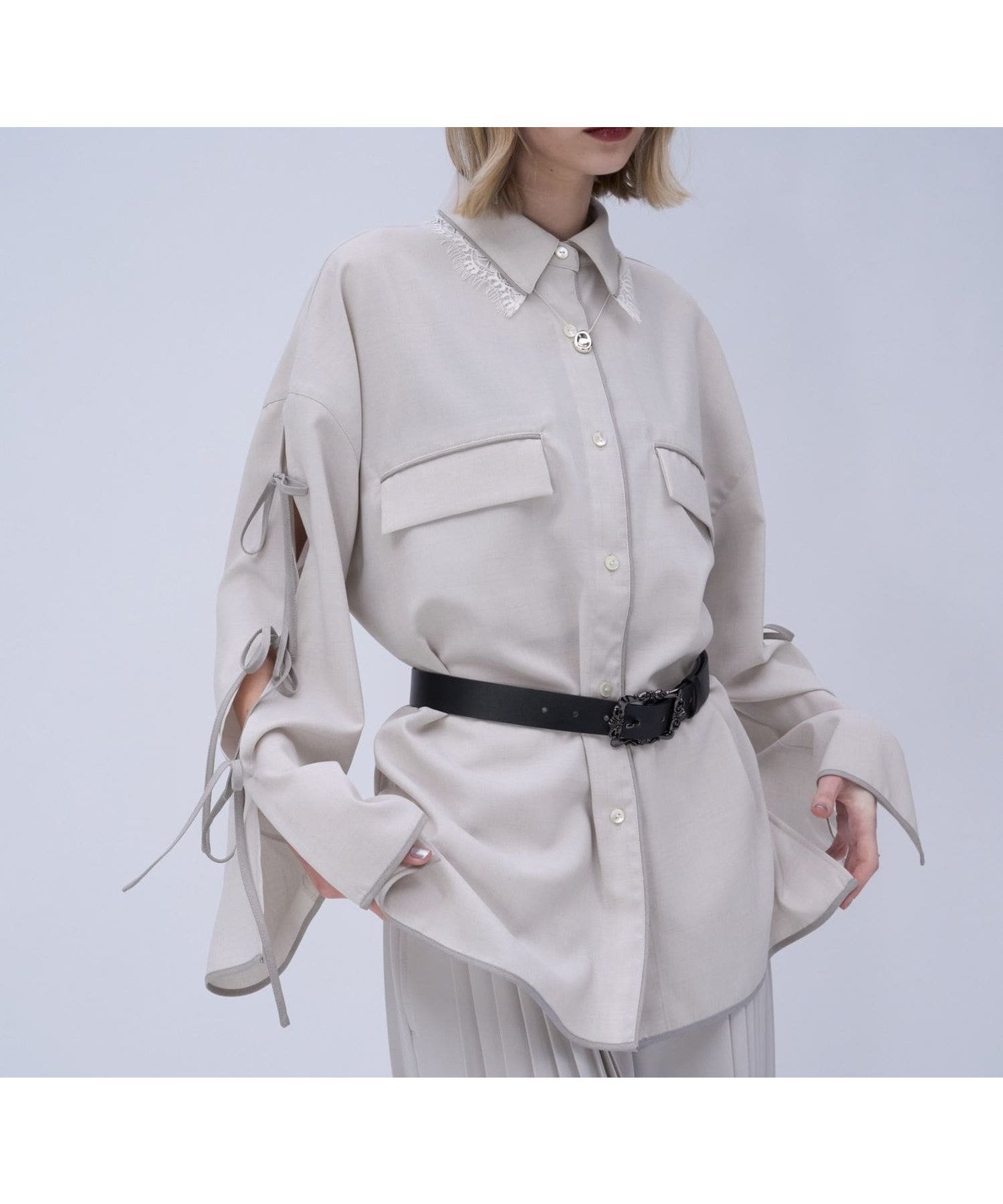 【ハレ/HARE】のパイピングBIGシャツ インテリア・キッズ・メンズ・レディースファッション・服の通販 founy(ファウニー) 　ファッション　Fashion　レディースファッション　Fashion for Women　トップス・カットソー　Cut & Sew Tops　シャツ・ブラウス・オフィスカジュアル　Elegant Blouses & Button-Ups　インナー　Innerwear　ウェーブ　Wavy Pattern　ストレート　Straight, Straight Cut　センター　Center, Center Line　トレンド　Trend, Trending Now　パイピング　Piping, Trim Design　パジャマ　Pajamas, Sleepwear　フレーム　Frame, Outline　ボトム　Bottoms, Lower Wear　マキシ　Maxi, Full Length　リボン　Ribbon, Bow　レース　Lace, Lace Fabric　ワイド　Wide, Wide Fit　おすすめ　Recommended / Our Picks　夏　Summer　エレガント 上品　Elegant　オフホワイト08|ID: prp329100004985109 ipo3291000000037342517