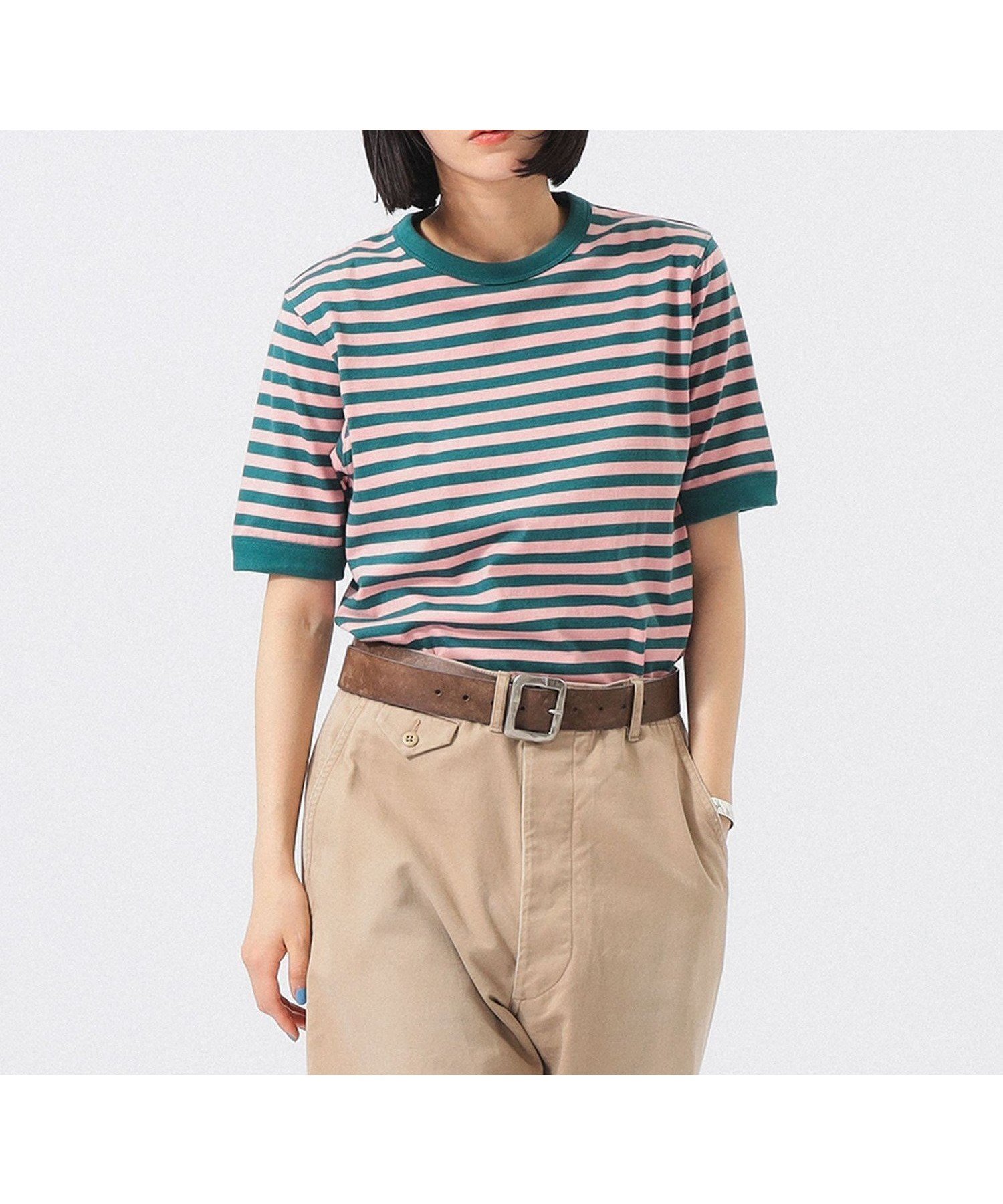 【ビームス ウイメン/BEAMS】のボーダー バインダー ショートスリーブ Tシャツ 大人の最旬トレンドファッション＆コーディネート founy(ファウニー) 　ファッション　Fashion　レディースファッション　Fashion for Women　トップス・カットソー　Cut & Sew Tops　シャツ・ブラウス・オフィスカジュアル　Elegant Blouses & Button-Ups　ロングTシャツ・Tシャツ　Longline T-Shirts & Tees　インナー　Innerwear　キャミソール　Camisole, Spaghetti Strap Top　サロペット　Overalls, Salopette　ショート　Short, Short Length　スリーブ　Sleeve, Long Sleeve / Short Sleeve　デニム　Denim, Jeans Material　トレンド　Trend, Trending Now　定番　Standard, Basic Item　フィット　Fit, Slim Fit　ベーシック　Basic, Essential　ボーダー　Border, Stripe　半袖　Short Sleeve, Half Sleeve　おすすめ　Recommended / Our Picks　 other-1|ID: prp329100004985113 ipo3291000000037342530