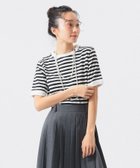 【ビームス ウイメン/BEAMS】のボーダー バインダー ショートスリーブ Tシャツ 大人の最旬トレンドファッション＆コーディネート founy(ファウニー) ファッション Fashion レディースファッション Fashion for Women トップス・カットソー Cut & Sew Tops シャツ・ブラウス・オフィスカジュアル Elegant Blouses & Button-Ups ロングTシャツ・Tシャツ Longline T-Shirts & Tees インナー Innerwear キャミソール Camisole, Spaghetti Strap Top サロペット Overalls, Salopette ショート Short, Short Length スリーブ Sleeve, Long Sleeve / Short Sleeve デニム Denim, Jeans Material トレンド Trend, Trending Now 定番 Standard, Basic Item フィット Fit, Slim Fit ベーシック Basic, Essential ボーダー Border, Stripe 半袖 Short Sleeve, Half Sleeve おすすめ Recommended / Our Picks thumbnail BLACK|ID: prp329100004985113 ipo3291000000037342532