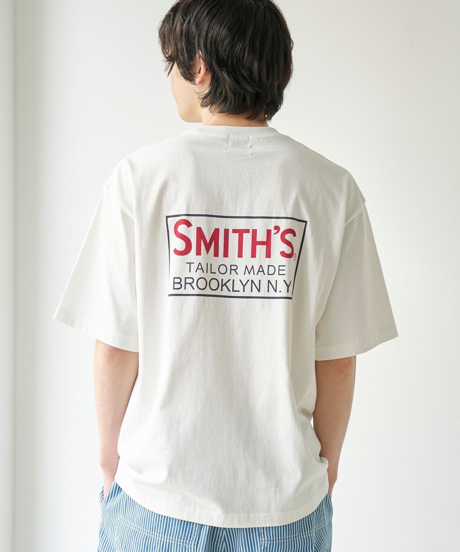 【コーエン/COEN】のSMITH S(スミス)別注ポケットプリントTシャツ インテリア・キッズ・メンズ・レディースファッション・服の通販 founy(ファウニー) 　ファッション　Fashion　レディースファッション　Fashion for Women　トップス・カットソー　Cut & Sew Tops　シャツ・ブラウス・オフィスカジュアル　Elegant Blouses & Button-Ups　ロングTシャツ・Tシャツ　Longline T-Shirts & Tees　アメリカン　American Style　インナー　Innerwear　春　Spring　スウェット / スエット　Sweatshirt, Sweatwear　ニューヨーク　New York, NYC Style　人気　Popular, Best Seller　バランス　Balance, Style Balance　フロント　Front, Front Design　プリント　Print, Printed Pattern　ベーシック　Basic, Essential　ポケット　Pocket, Pocket Detail　別注　Limited Edition, Custom Order　ワーク　Workwear, Utility Style　2026年　2026　2026春夏・S/S　Spring/Summer 2026 SS26　WHITE|ID: prp329100004985117 ipo3291000000037342549