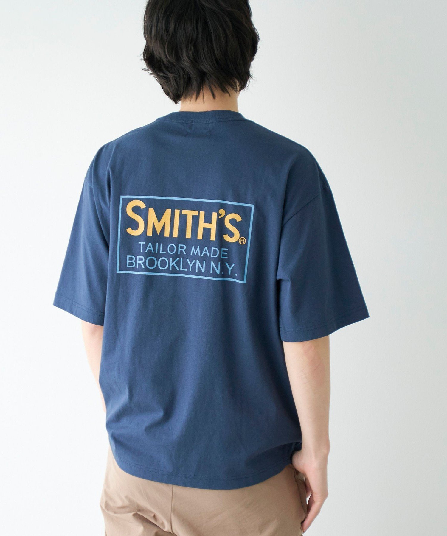 【コーエン/COEN】のSMITH S(スミス)別注ポケットプリントTシャツ インテリア・キッズ・メンズ・レディースファッション・服の通販 founy(ファウニー) 　ファッション　Fashion　レディースファッション　Fashion for Women　トップス・カットソー　Cut & Sew Tops　シャツ・ブラウス・オフィスカジュアル　Elegant Blouses & Button-Ups　ロングTシャツ・Tシャツ　Longline T-Shirts & Tees　アメリカン　American Style　インナー　Innerwear　春　Spring　スウェット / スエット　Sweatshirt, Sweatwear　ニューヨーク　New York, NYC Style　人気　Popular, Best Seller　バランス　Balance, Style Balance　フロント　Front, Front Design　プリント　Print, Printed Pattern　ベーシック　Basic, Essential　ポケット　Pocket, Pocket Detail　別注　Limited Edition, Custom Order　ワーク　Workwear, Utility Style　2026年　2026　2026春夏・S/S　Spring/Summer 2026 SS26　NAVY|ID: prp329100004985117 ipo3291000000037342554