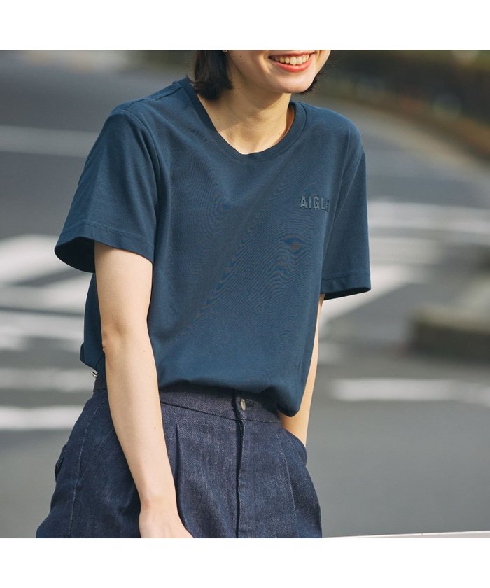 【エーグル/AIGLE】の速乾 UVカット ワンポイントロゴ 半袖Tシャツ インテリア・キッズ・メンズ・レディースファッション・服の通販 founy(ファウニー) https://founy.com/ ファッション Fashion レディースファッション Fashion for Women トップス・カットソー Cut & Sew Tops シャツ・ブラウス・オフィスカジュアル Elegant Blouses & Button-Ups ロングTシャツ・Tシャツ Longline T-Shirts & Tees ベーシック Basic, Essential ワンポイント One Point, Statement Accent 半袖 Short Sleeve, Half Sleeve 吸水 Absorbent, Quick-Dry 夏 Summer 定番 Standard, Basic Item 春 Spring S/S・春夏 SS, Spring/Summer, Warm Season |ID: prp329100004985119 ipo3291000000037342560