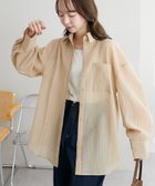 【ディスコート/Discoat】のヨウリュウストライプシャツ《WEB限定カラーあり》 大人の最旬トレンドファッション＆コーディネート founy(ファウニー) ファッション Fashion レディースファッション Fashion for Women トップス・カットソー Cut & Sew Tops シャツ・ブラウス・オフィスカジュアル Elegant Blouses & Button-Ups おすすめ Recommended / Our Picks とろみ Fluid, Flowy Fabric キャミソール Camisole, Spaghetti Strap Top ストライプ Stripe, Striped Pattern スラックス Slacks, Dress Pants タンク Tank Top, Sleeveless Top デニム Denim, Jeans Material 夏 Summer 春 Spring S/S・春夏 SS, Spring/Summer, Warm Season 羽織 Haori, Light Jacket thumbnail ベージュ|ID: prp329100004985121 ipo3291000000037342589