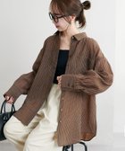【ディスコート/Discoat】のヨウリュウストライプシャツ《WEB限定カラーあり》 大人の最旬トレンドファッション＆コーディネート founy(ファウニー) ファッション Fashion レディースファッション Fashion for Women トップス・カットソー Cut & Sew Tops シャツ・ブラウス・オフィスカジュアル Elegant Blouses & Button-Ups おすすめ Recommended / Our Picks とろみ Fluid, Flowy Fabric キャミソール Camisole, Spaghetti Strap Top ストライプ Stripe, Striped Pattern スラックス Slacks, Dress Pants タンク Tank Top, Sleeveless Top デニム Denim, Jeans Material 夏 Summer 春 Spring S/S・春夏 SS, Spring/Summer, Warm Season 羽織 Haori, Light Jacket thumbnail ブラウン|ID: prp329100004985121 ipo3291000000037342591