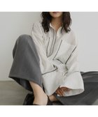 【ヘラム/hellam】の配色パイピング オーバーサイズシアーシャツ 大人の最旬トレンドファッション＆コーディネート founy(ファウニー) ファッション Fashion レディースファッション Fashion for Women トップス・カットソー Cut & Sew Tops シャツ・ブラウス・オフィスカジュアル Elegant Blouses & Button-Ups パイピング Piping, Trim Design 人気 Popular, Best Seller thumbnail ホワイト|ID: prp329100004985131 ipo3291000000037365865