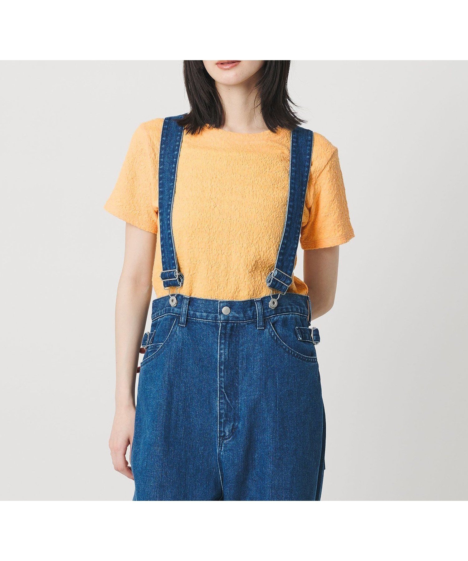 【ビューティ&ユース ユナイテッドアローズ/BEAUTY&YOUTH / UNITED ARROWS】のジャガード コンパクト ショートスリーブTシャツ インテリア・キッズ・メンズ・レディースファッション・服の通販 founy(ファウニー) 　ファッション　Fashion　レディースファッション　Fashion for Women　トップス・カットソー　Cut & Sew Tops　シャツ・ブラウス・オフィスカジュアル　Elegant Blouses & Button-Ups　ロングTシャツ・Tシャツ　Longline T-Shirts & Tees　インナー　Innerwear　キャミワンピース　Cami Dress, Slip Dress　コンパクト　Compact, Small Size　シャーリング　Shirring, Ruched　ショート　Short, Short Length　シンプル　Simple, Minimal　ジャケット　Jacket, Outerwear　スリーブ　Sleeve, Long Sleeve / Short Sleeve　デニム　Denim, Jeans Material　フレア　Flare, Flared　ボトム　Bottoms, Lower Wear　ワイド　Wide, Wide Fit　おすすめ　Recommended / Our Picks　SHERBET|ID: prp329100004985132 ipo3291000000037342675