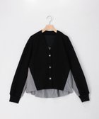 【ノーリーズ/NOLLEY'S】のカット×シャツ切替Vネックカーディガン 大人の最旬トレンドファッション＆コーディネート founy(ファウニー) ファッション Fashion レディースファッション Fashion for Women トップス・カットソー Cut & Sew Tops カーディガン・羽織り Layered Style Cardigans シャツ・ブラウス・オフィスカジュアル Elegant Blouses & Button-Ups Vネックトップス V-Neck Tops / V-Cut Neckline Shirts 春 Spring カットソー Cut and Sewn Top カーディガン Cardigan, Knitwear 切替 Switching, Contrast Panel ストライプ Stripe, Striped Pattern ドッキング Docking, Mixed Material ヘムライン Hemline, Bottom Cut S/S・春夏 SS, Spring/Summer, Warm Season アウトレット Outlet / Clearance おすすめ Recommended / Our Picks 夏 Summer 2026年 2026 2026春夏・S/S Spring/Summer 2026 SS26 thumbnail ブラック|ID: prp329100004985143 ipo3291000000037342728