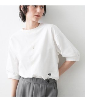 【デッサン/Dessin】の【新色追加/360度可愛い】バックヘンリーカットソー5分袖 大人の最旬トレンドファッション＆コーディネート founy(ファウニー) ファッション Fashion レディースファッション Fashion for Women トップス・カットソー Cut & Sew Tops カットソー・ベーシックTシャツ Cut-and-Sewn Tops / Stretch Tees & Basics カットソー Cut and Sewn Top シンプル Simple, Minimal スマート Smart, Elegant バルーン Balloon, Balloon Silhouette ラウンド Round, Round Neck ワンポイント One Point, Statement Accent 人気 Popular, Best Seller |ID:prp329100004985150