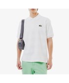 【ラコステ/LACOSTE / MEN】のパイル地切り替え同色ボーダーポロシャツ 大人の最旬トレンドファッション＆コーディネート founy(ファウニー) ファッション Fashion メンズファッション Fashion for Men カフス Cuff Design スリット Slit, Slit Detail ボーダー Border, Stripe ポロシャツ Polo Shirt, Collared Tee リブニット Rib Knit, Ribbed Knit リラックス Relax, Relaxed Fit エレガント 上品 Elegant thumbnail ホワイト|ID: prp329100004985158 ipo3291000000037342814