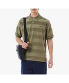 【ラコステ/LACOSTE / MEN】のパイル地切り替え同色ボーダーポロシャツ 大人の最旬トレンドファッション＆コーディネート founy(ファウニー) ファッション Fashion メンズファッション Fashion for Men カフス Cuff Design スリット Slit, Slit Detail ボーダー Border, Stripe ポロシャツ Polo Shirt, Collared Tee リブニット Rib Knit, Ribbed Knit リラックス Relax, Relaxed Fit エレガント 上品 Elegant thumbnail カーキ|ID: prp329100004985158 ipo3291000000037342816
