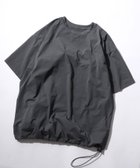 【シトリー/SITRY / MEN】のTシャツ メンズ オーバーサイズ 半袖 接触 冷感 ドローコード チャコール|ID: prp329100004985189 ipo3291000000037342973
